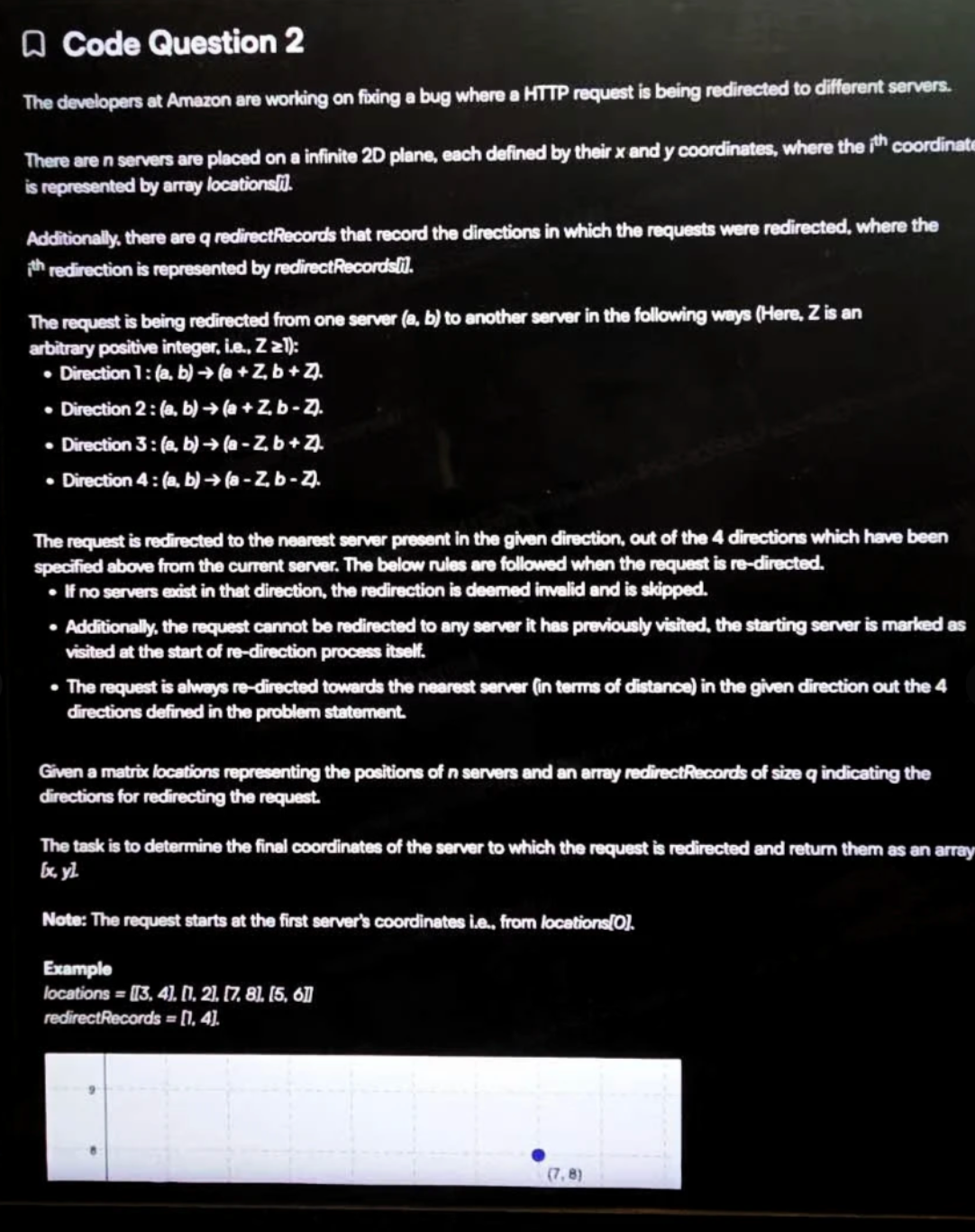 Amazon OA Question 2