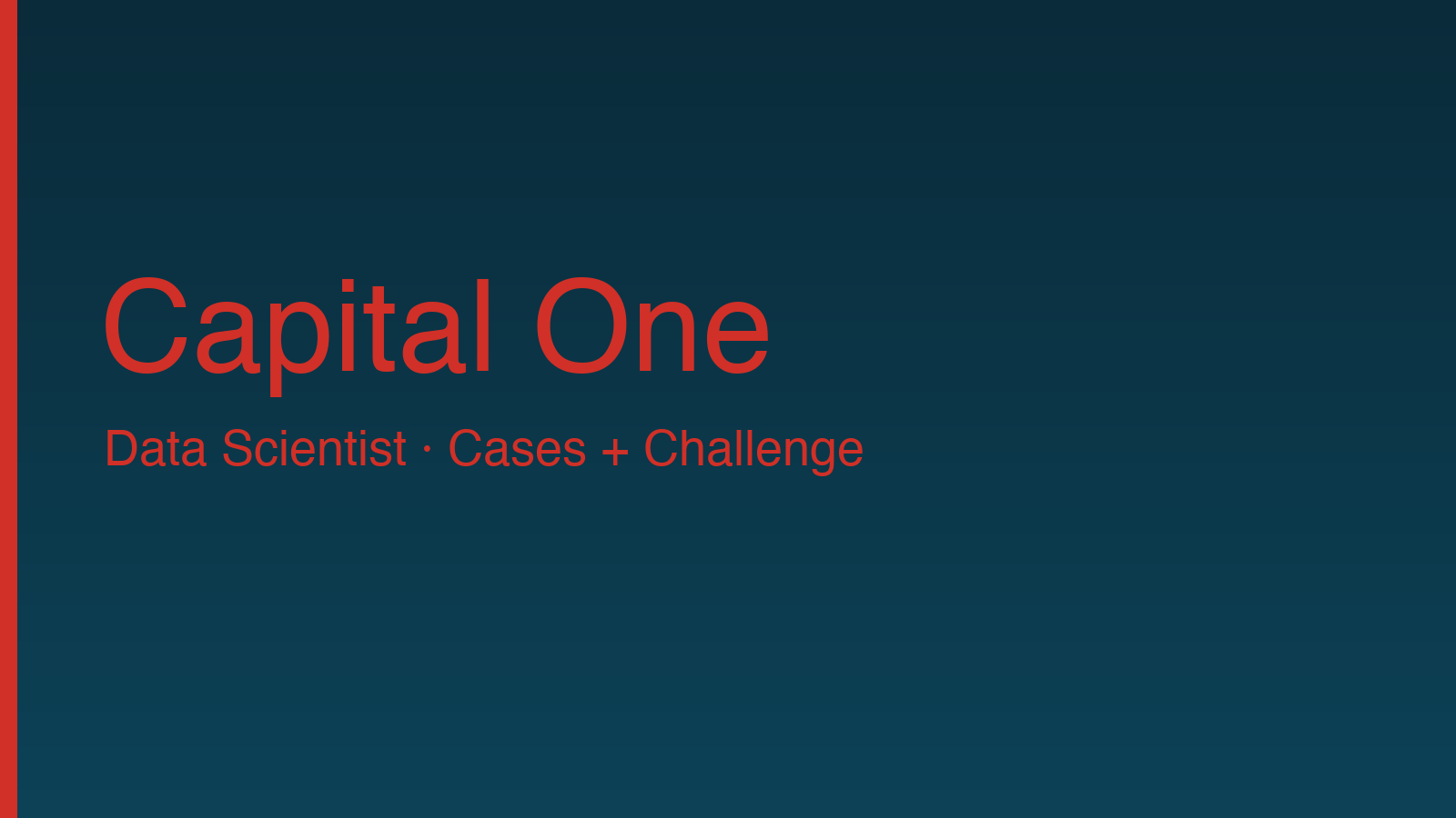 Capital One 資料科學家面試複盤：兩道 Case + Data Challenge
