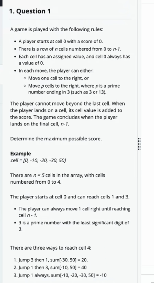Microsoft OA Question 1
